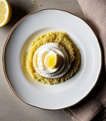 Lemon-Cream Couscous Dessert recipe image