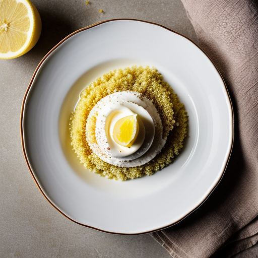 Lemon-Cream Couscous Dessert recipe image