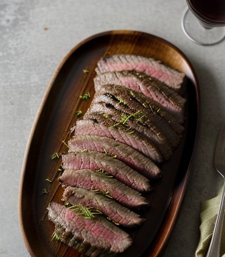 Lemon-Dill Marinated Flank Steak recipe image