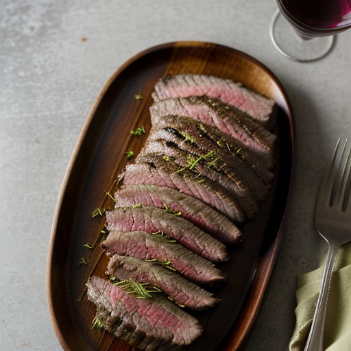 Lemon-Dill Marinated Flank Steak recipe image