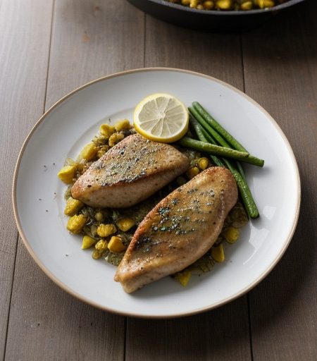 Lemon-Dilly Chicken Saute recipe image