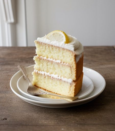 Lemon-Filled Sponge Cake With Fluffy Frosting recipe image