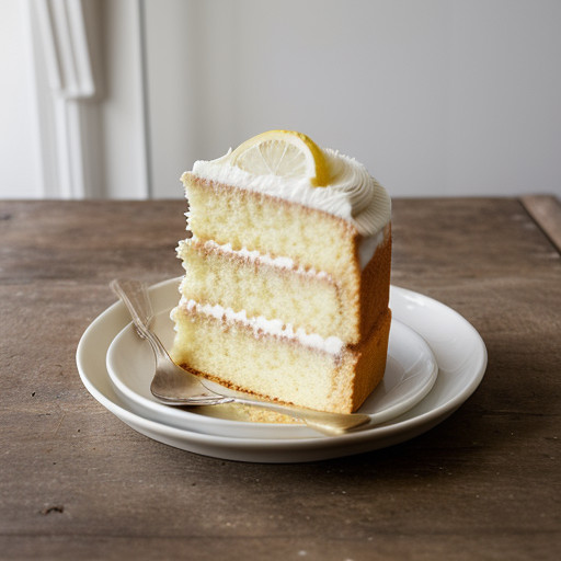 Lemon-Filled Sponge Cake With Fluffy Frosting recipe image