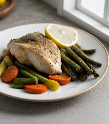 Lemon-Garlic Chicken & Vegetables recipe image