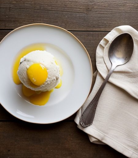 Lemon Herbal Ice Cream recipe image