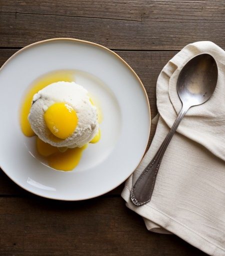 Lemon Herbal Ice Cream recipe image