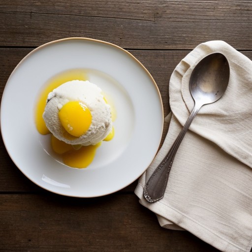 Lemon Herbal Ice Cream recipe image