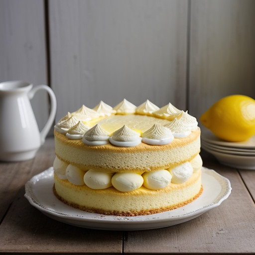 Lemon-Lattice White Chocolate Cake recipe image