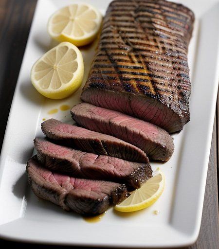 Lemon Marinated Sirloin Steak recipe image