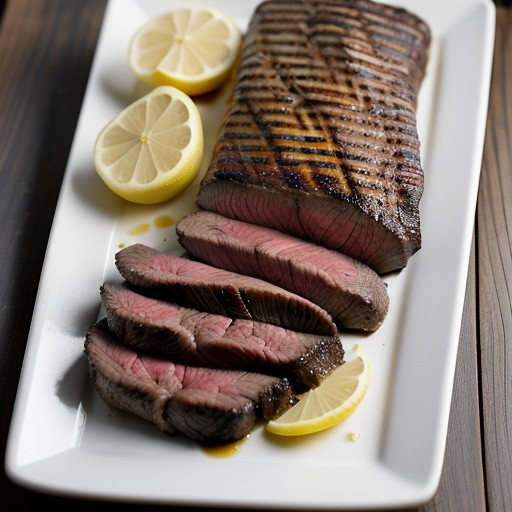 Lemon Marinated Sirloin Steak recipe image