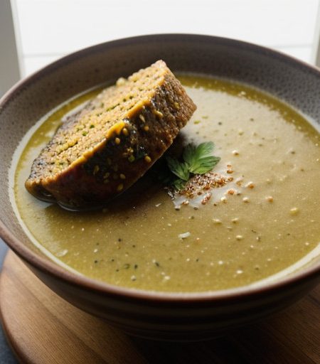 Lemon~ Meatloaf & Zucchini Soup recipe image