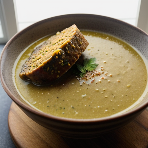 Lemon~ Meatloaf & Zucchini Soup recipe image