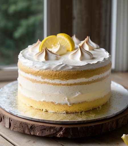 Lemon Meringue Cake recipe image