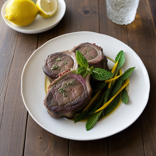 Lemon Mint Lamb Chops recipe image