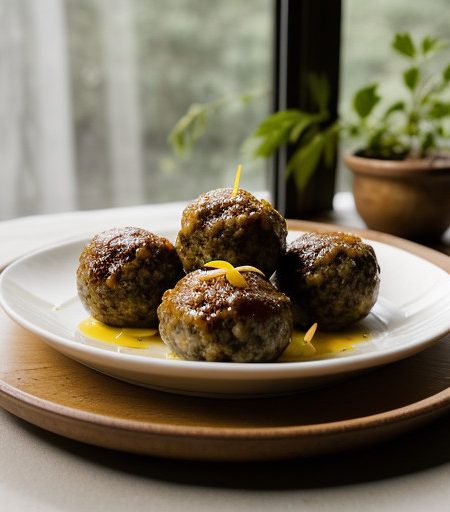 Lemon-Olive Meatball Appetizers recipe image