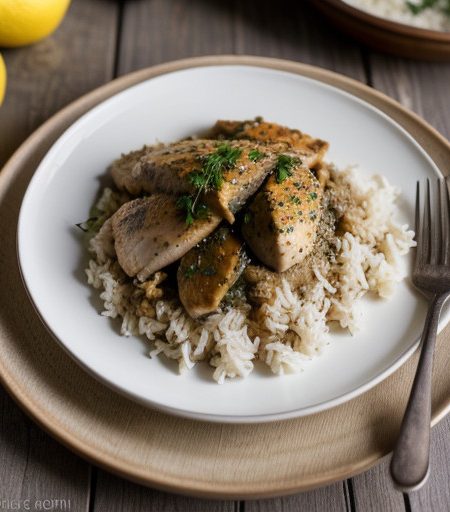 Lemon Parsley Chicken & Rice recipe image