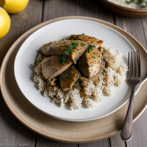 Lemon Parsley Chicken & Rice recipe image