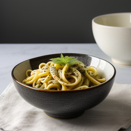 Lemon Pasta Salad With Peppercorn-Coconut Gla recipe image