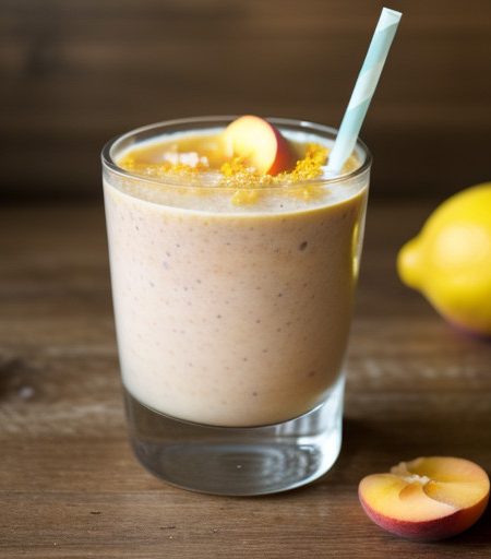Lemon Peach Smoothie recipe image