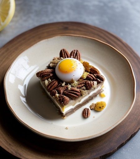 Lemon-Pecan Torte recipe image