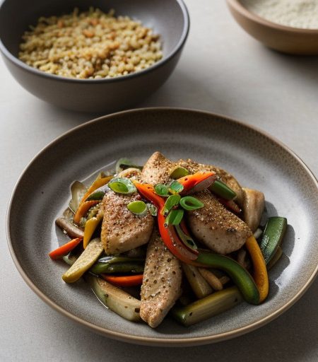 Lemon-Pepper Chicken Stir-Fry recipe image