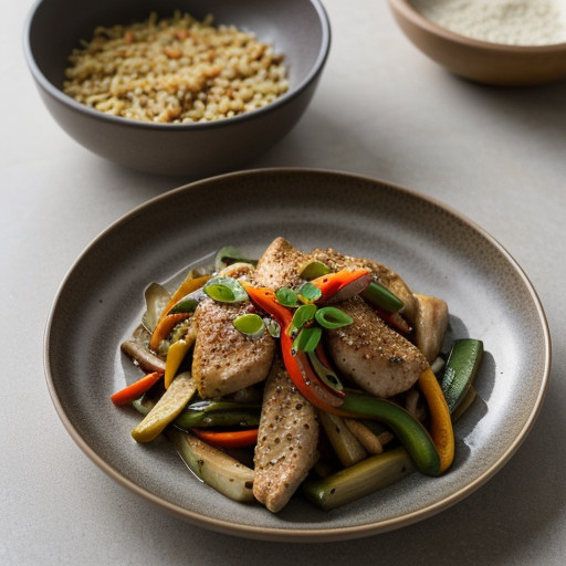 Lemon-Pepper Chicken Stir-Fry recipe image