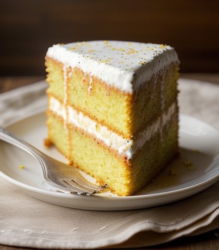 Lemon-Poppy Chiffon Cake - Country Living recipe image