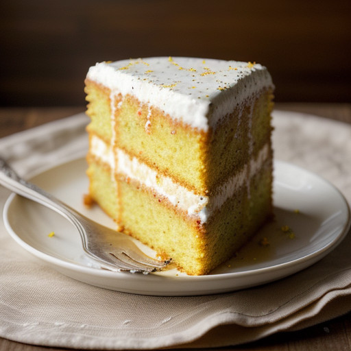 Lemon-Poppy Chiffon Cake - Country Living recipe image