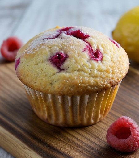 Lemon Raspberry Muffins *** Mm recipe image