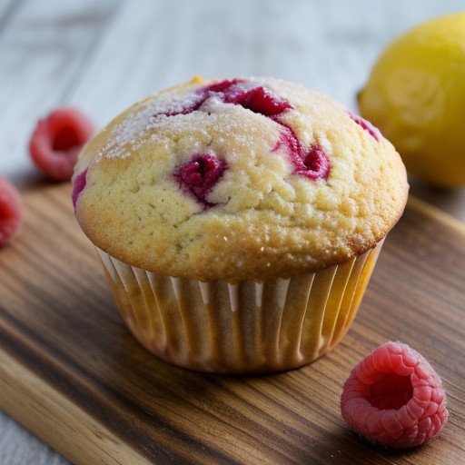 Lemon Raspberry Muffins *** Mm recipe image