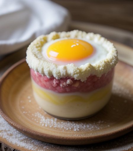 Lemon-Rhubarb Cloud Pudding - Country Living recipe image
