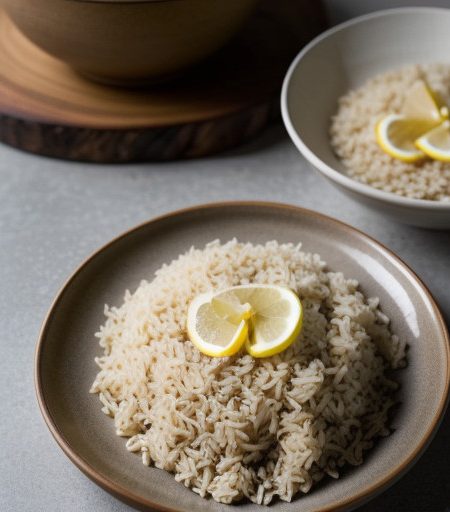 Lemon Rice With Cashews. recipe image