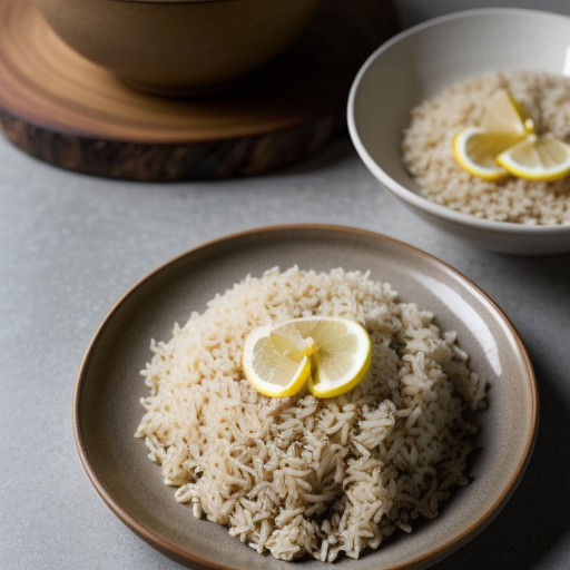 Lemon Rice With Cashews. recipe image