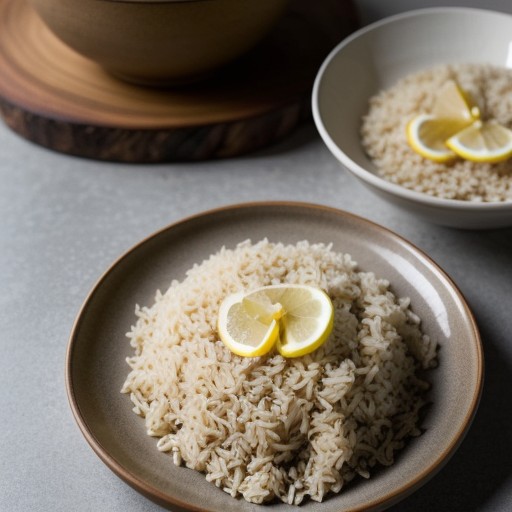 Lemon Rice With Cashews. recipe image