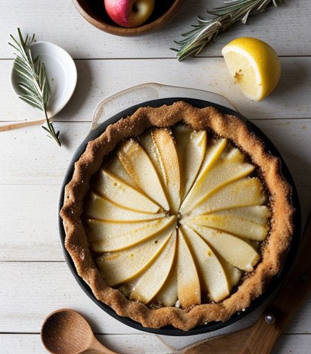 Lemon-Rosemary Apple Cobbler recipe image