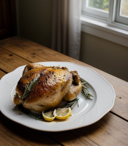 Lemon-Rosemary Roasted Chicken recipe image