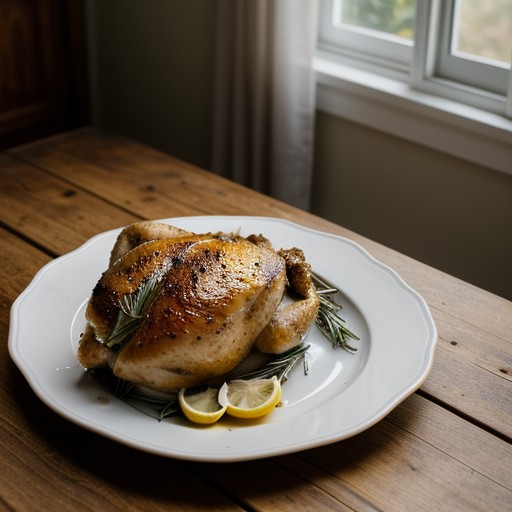 Lemon-Rosemary Roasted Chicken recipe image
