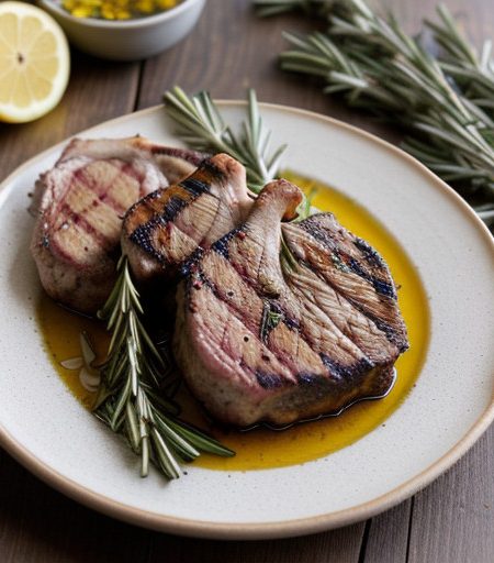 Lemon-Rosemary Shoulder Lamb Chops recipe image