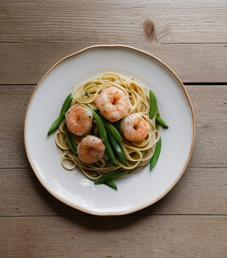 Lemon Shrimp With Linguine recipe image