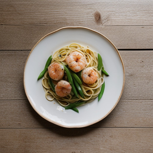 Lemon Shrimp With Linguine recipe image