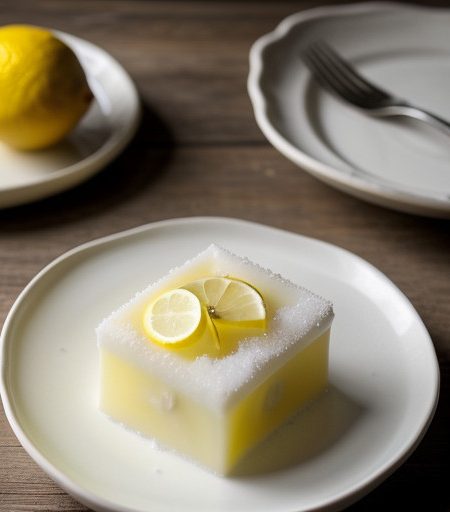 Lemon Snow Jello recipe image