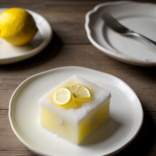 Lemon Snow Jello recipe image