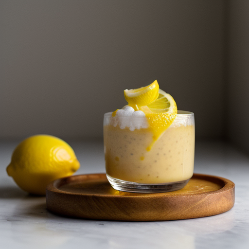 Lemon Snow With Golden Grand Marnier Sauce recipe image