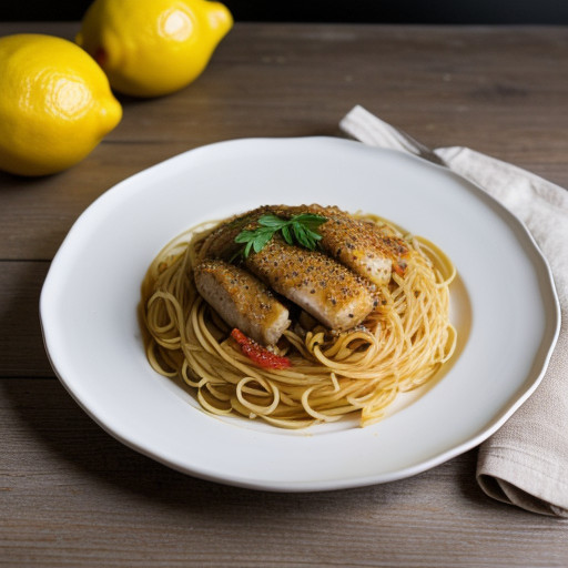 Lemon Spaghetti With Chicken recipe image