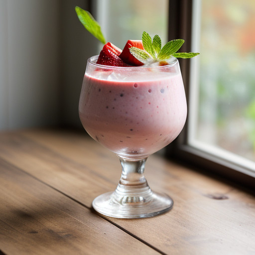 Lemon Strawberry Yogurt Smoothie recipe image
