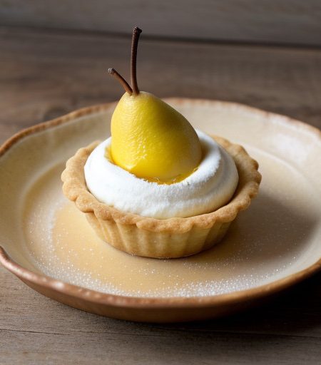 Lemon Tarts With Pears recipe image
