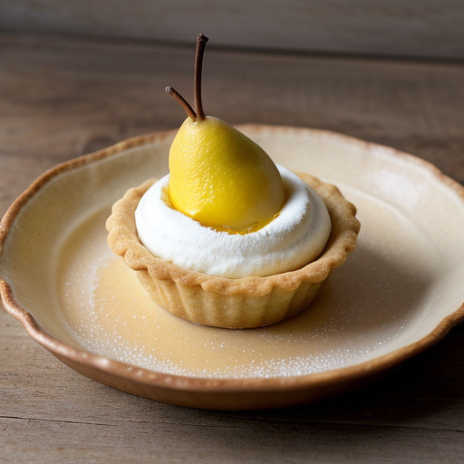 Lemon Tarts With Pears recipe image