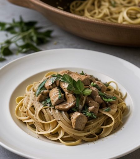 Lemon Turkey Stir-Fry & Pasta recipe image
