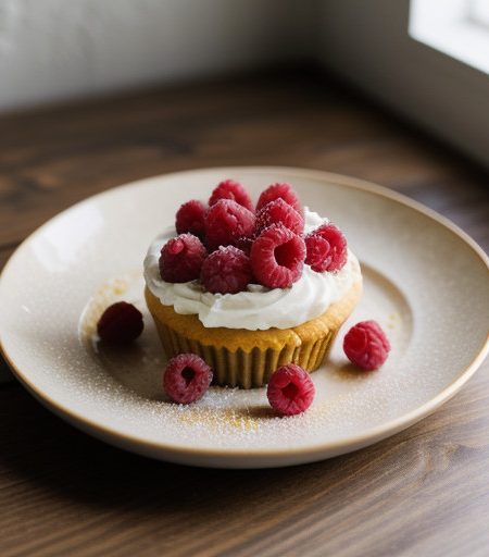 Lemon Whirligigs With Raspberries recipe image
