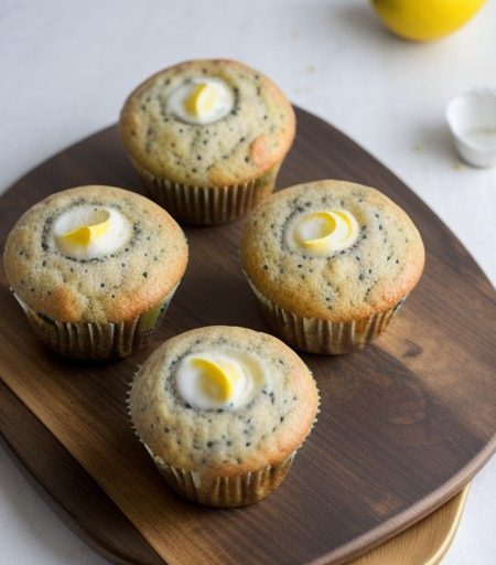 Lemon Yogurt-Poppy Seed Muffins (Regular & Lighter)(4 & 3 PT recipe image